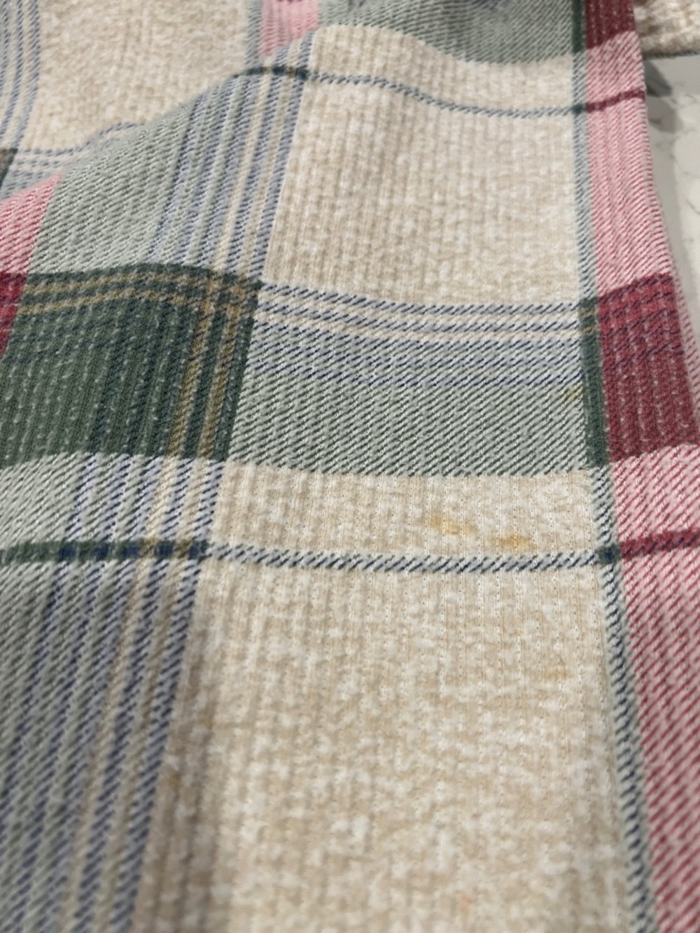 Jordan Taylor Women’s Textured Pink & Sage Green Plaid Button-Down Shirt Size 1X - Picture 11 of 11